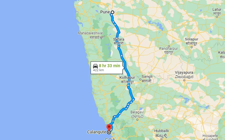 Best Route for Pune to Goa Road Trip